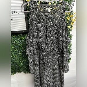 EUC Maurice’s | Black Cheetah Dress